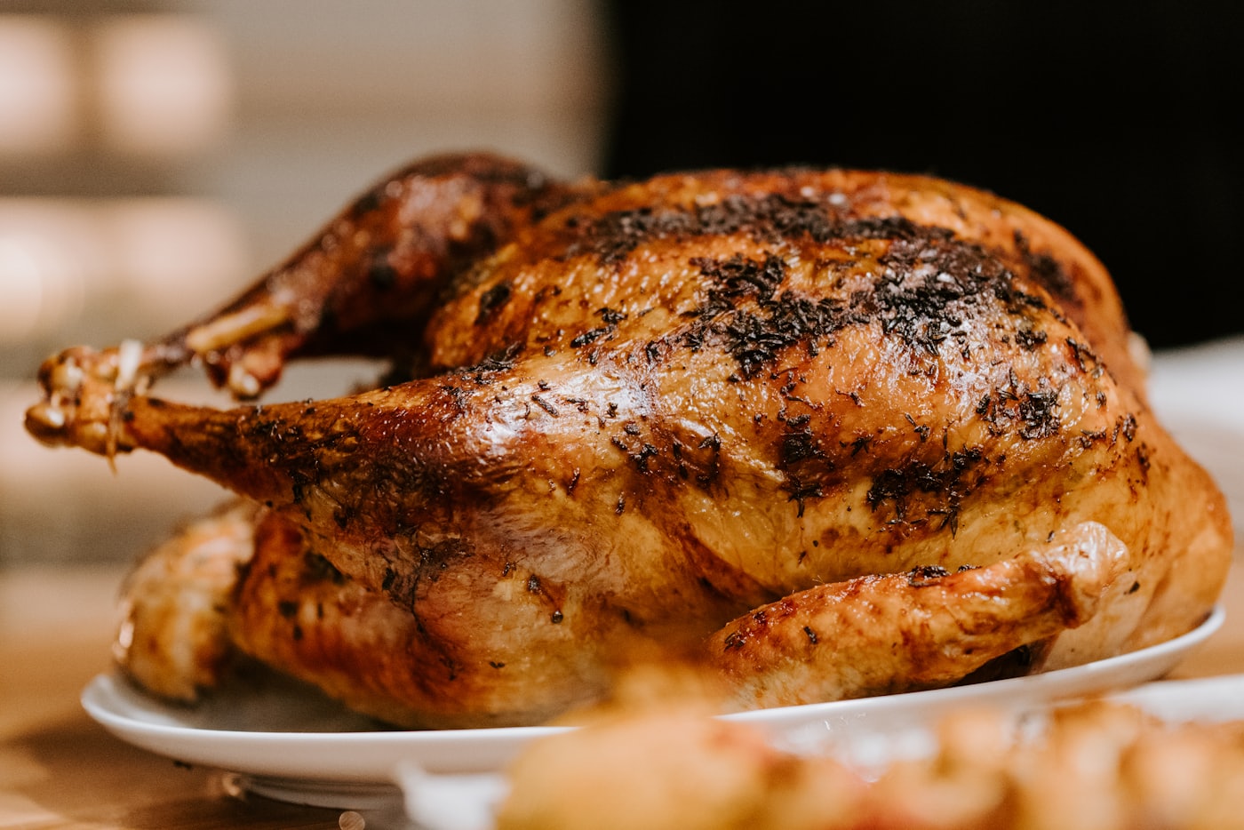 Golden smoked jerk chicken ready for delivery